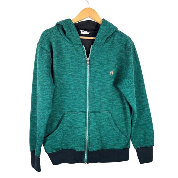 The Hundreds Other - The Hundreds Adam bomb Full zip up embroidered hooded jacket green sz M